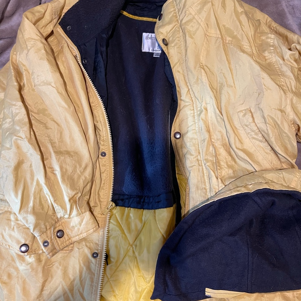 London Fog Black and Yellow Limited Edition Jacket
